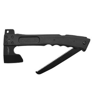 Camillus Camtrax 12 in. Glass Filled Nylon Handle 3-in-1 Hatchet Folding Saw and Hammer with Molded Sheath 19142