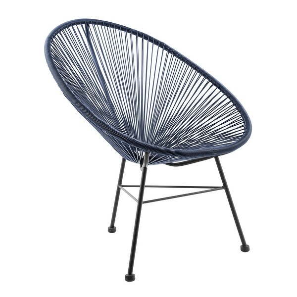 Corvus Sarcelles Acapulco Modern Wicker Bistro Chairs(Set of 2)