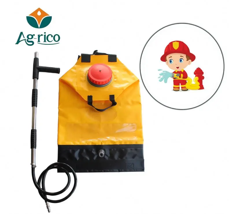 Fire fighting necessity manual sprayer with PVC bag