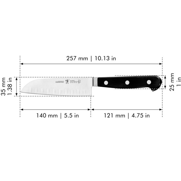 Henckels Classic Hollow Edge Santoku Knife