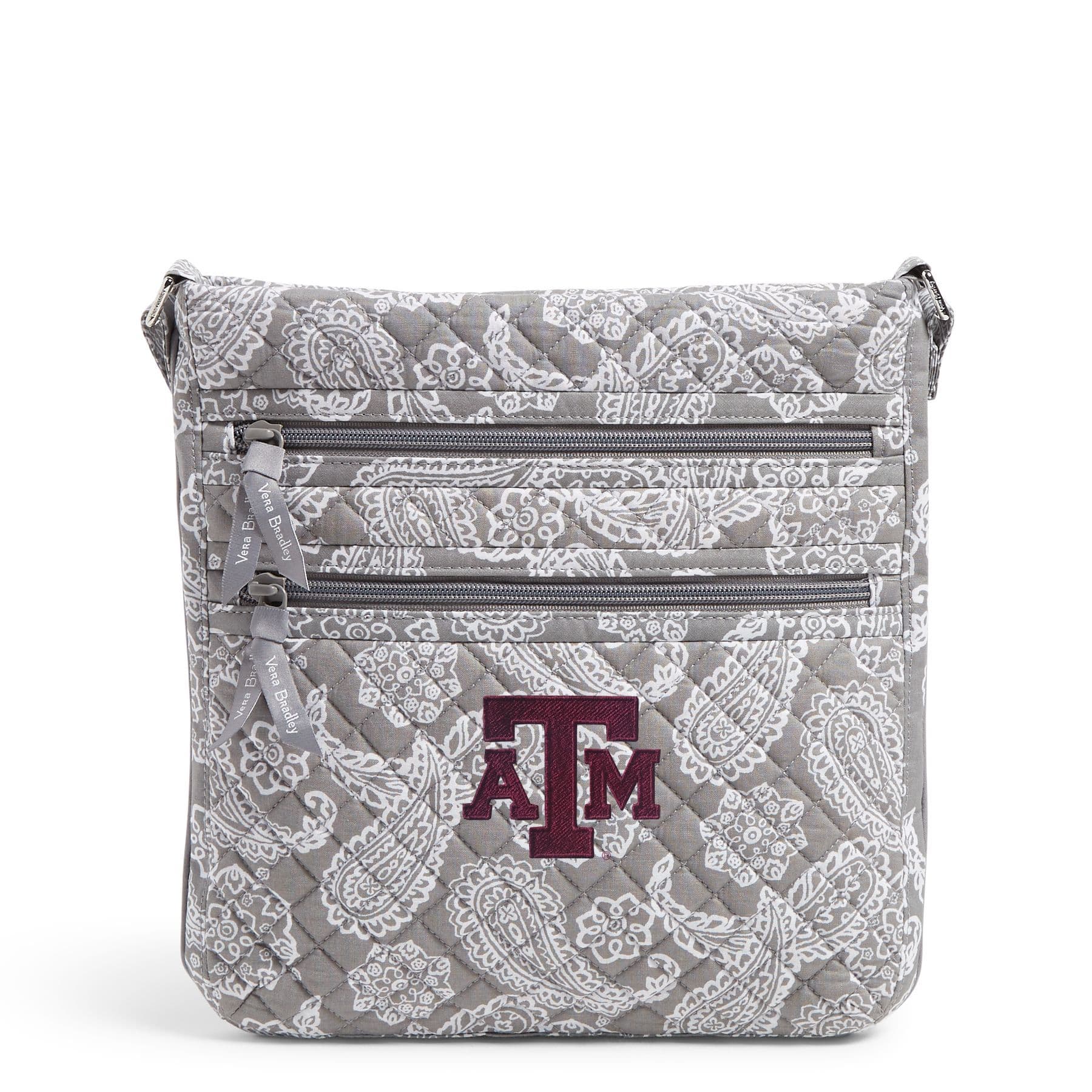 Collegiate Triple Zip Hipster Crossbody Bag