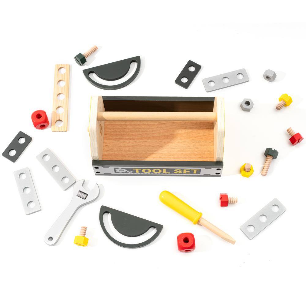 Tatayosi Wooden Tool Toy Kit for Children Over 3-Years OldKids Toys J-H-EL-WGJ07