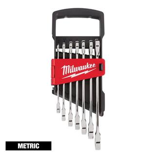 MW Metric Combination Ratcheting Wrench Mechanics Tool Set (7-Piece) 48-22-9506