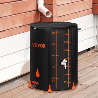 VEVOR 100 Gal. Rain Barrel 1000D PVC Rainwater Collection System Water Tank Storage Container for Garden Water Catcher ZDYSTJL100PVCHTGYV0