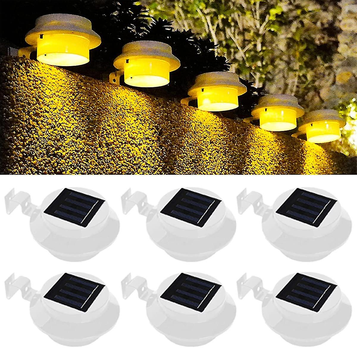 [6 Pieces] Solar S Solar En Gutter Ing， Solar Path Lig