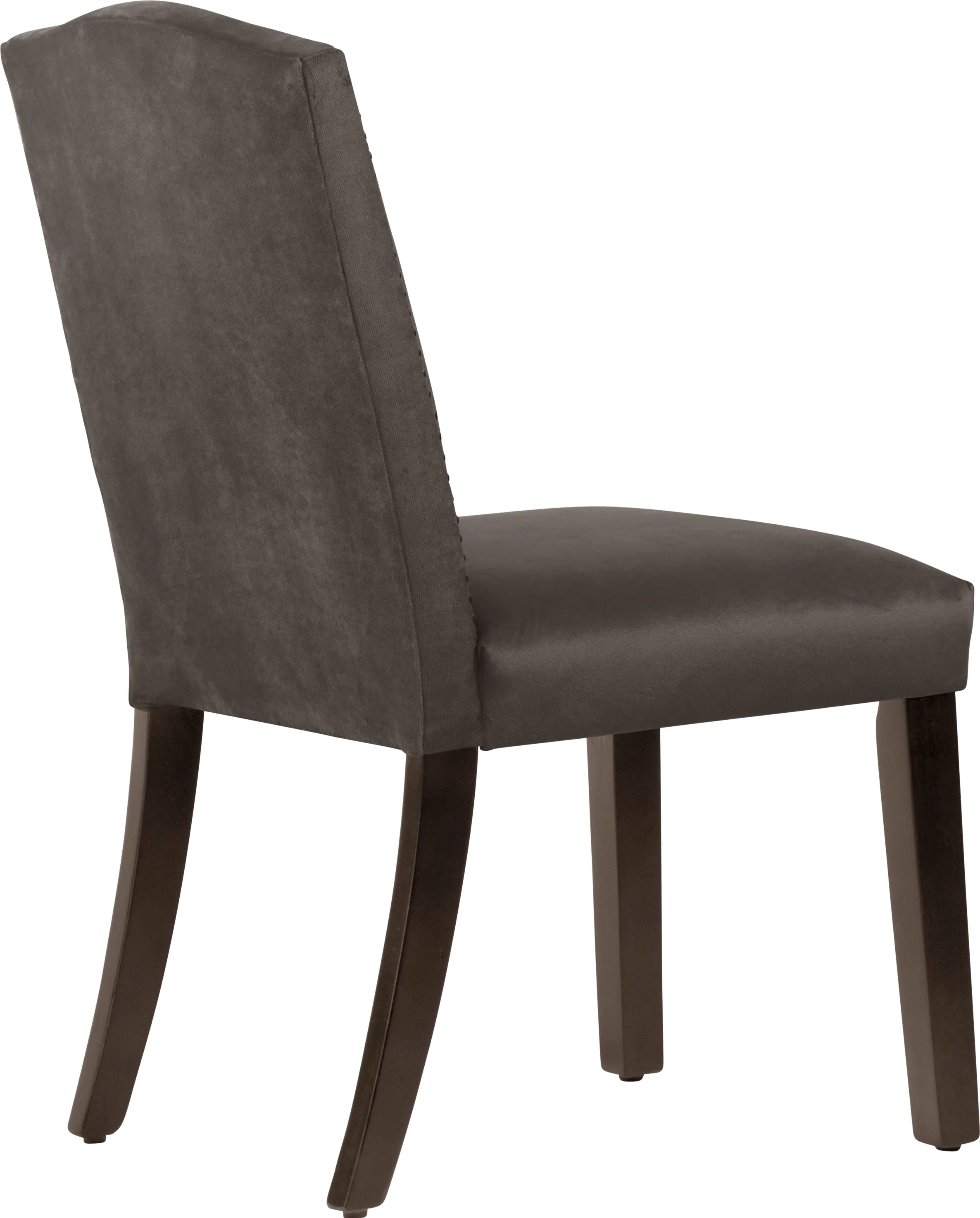 Reese Dark Brown Nail Button Back Dining Chair- Skyline Furniture