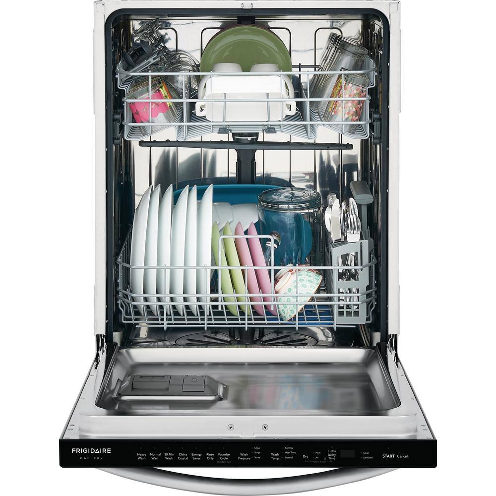 FRIGIDAIRE GALLERY 24 In. in. Top Control Built-In Tall Tub Dishwasher in Stainless Steel with 5-Cycles 49 dBA FGID2476SF