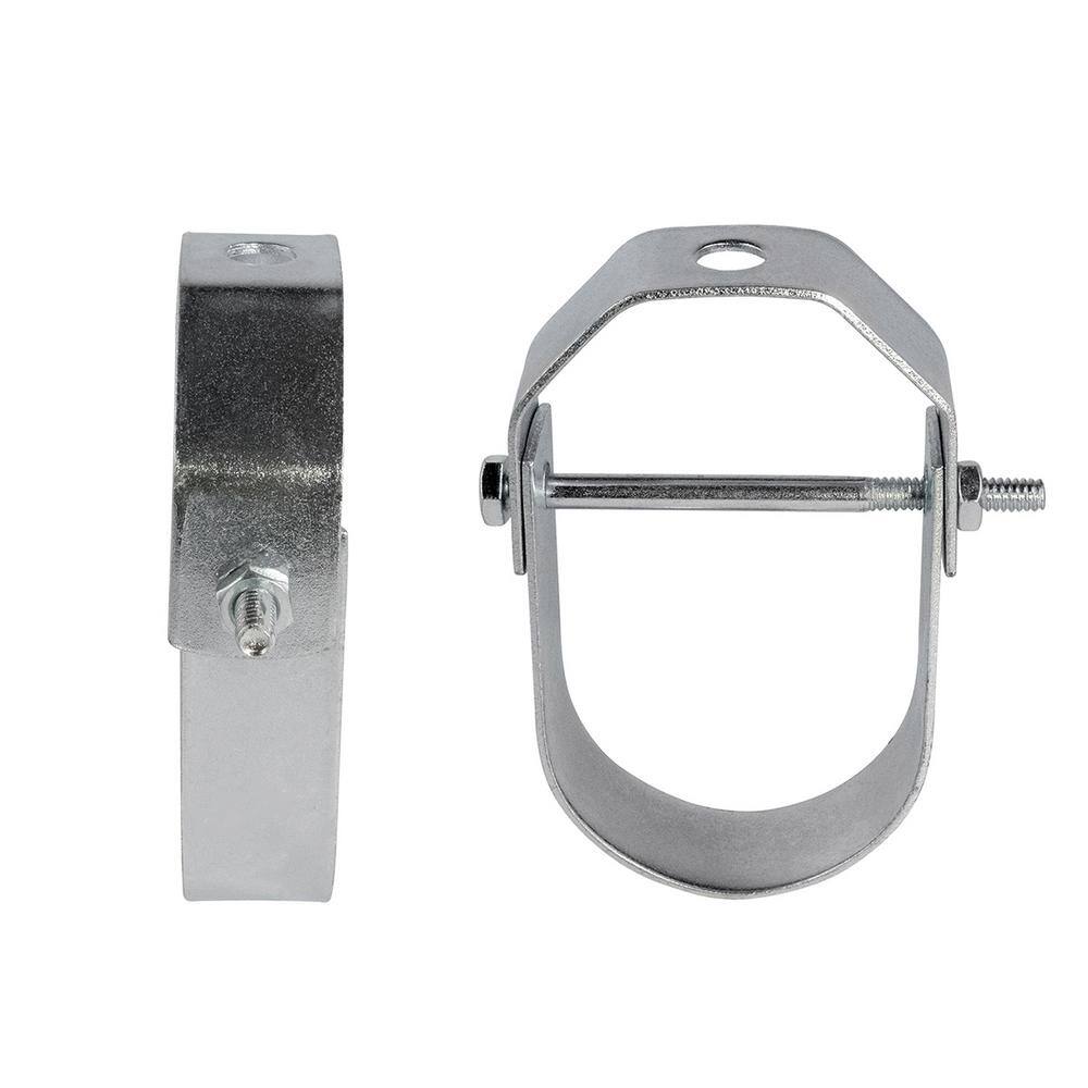 The Plumber's Choice 1-12 in. Clevis Hanger for Vertical Pipe Support in Standard Electro Galvanized Steel 112HCSGE-N