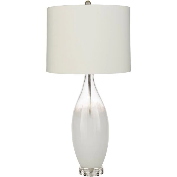 Debi Painted Glass 28-inch Mid-Century Table Lamp - 13.5