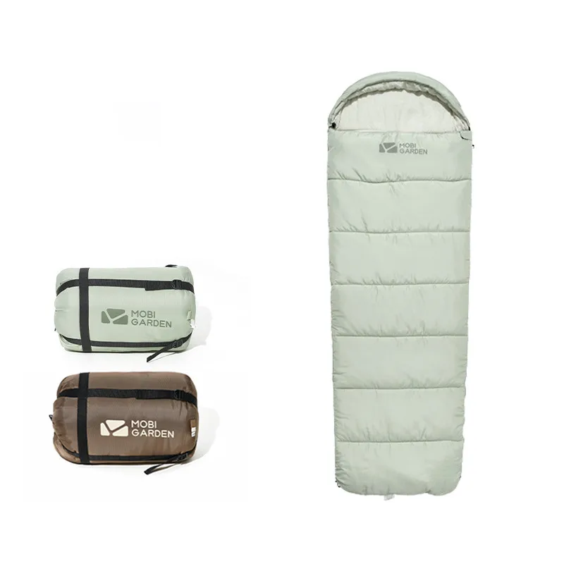 MOBI GARDEN outdoor travel 3 season U150 polyester envelope sleeping bag for camping