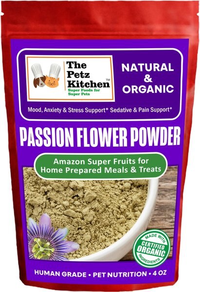 The Petz Kitchen Passion Flower Powder Dog and Cat Supplement