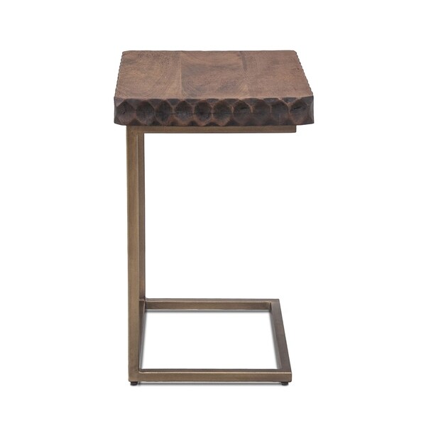 Vallarta Two Tone Mango Wood Modern Side Table