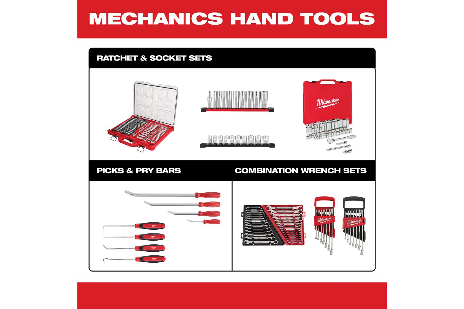 Milwaukee Tool 48-22-9411 Milwaukee 11-Piece SAE MAX BITE Combination Wrench Sets