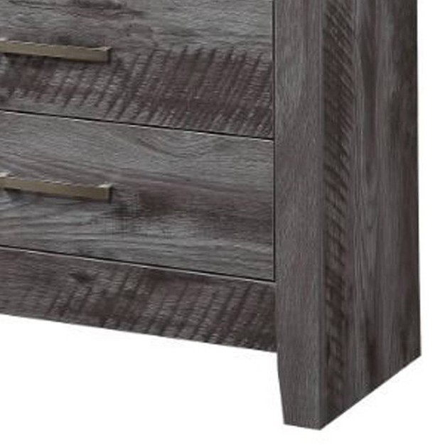 Vidalia Bedroom Set Rustic Gray Oak Acme Furniture