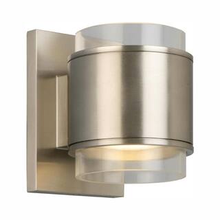 Home Decorators Collection Upton Brushed Nickel LED Sconce JJM3482L