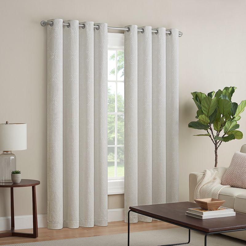 eclipse Magnitech 2-Pack Clayton Trellis Blackout Window Curtains