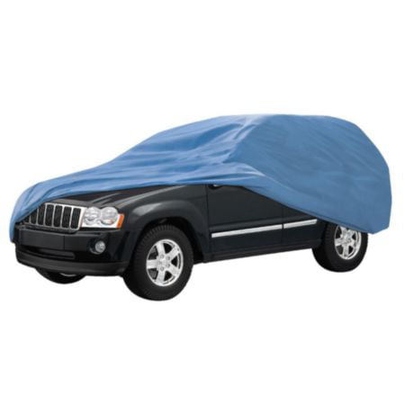 Autocraft SUV Cover， Blue 3 Layers， Fits SUVs 13'-15'， Medium-Duty， Water Resistant， Outdoor Use