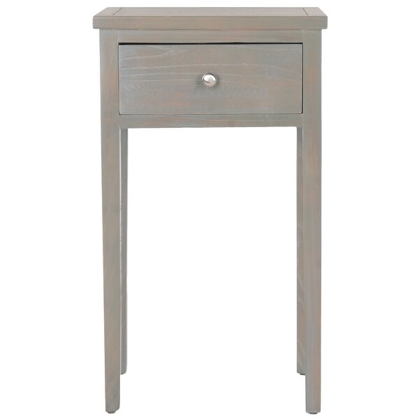 SAFAVIEH Abel Ash Grey End Table - 16.9