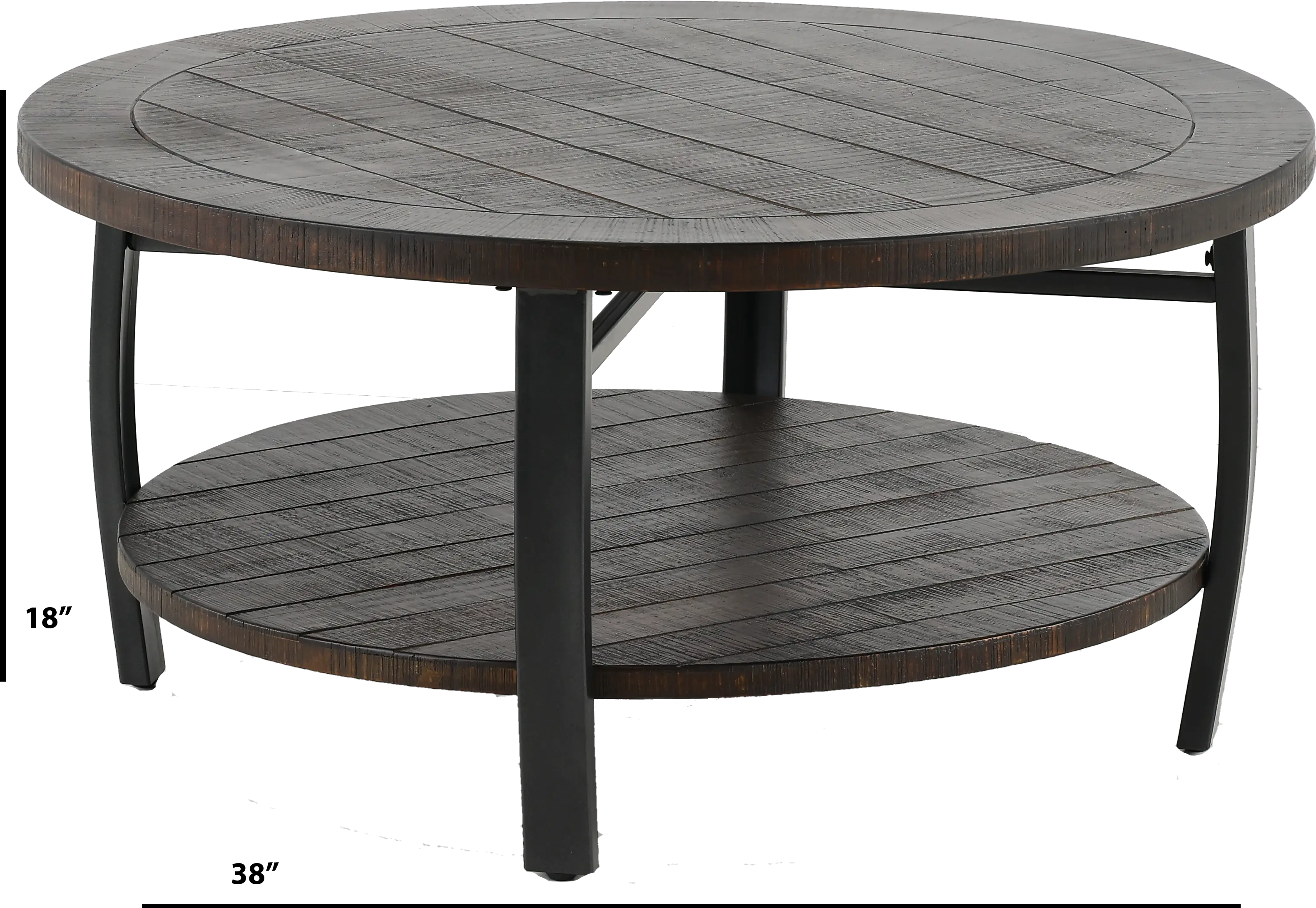 Homestead Tobacco Brown Round Coffee Table