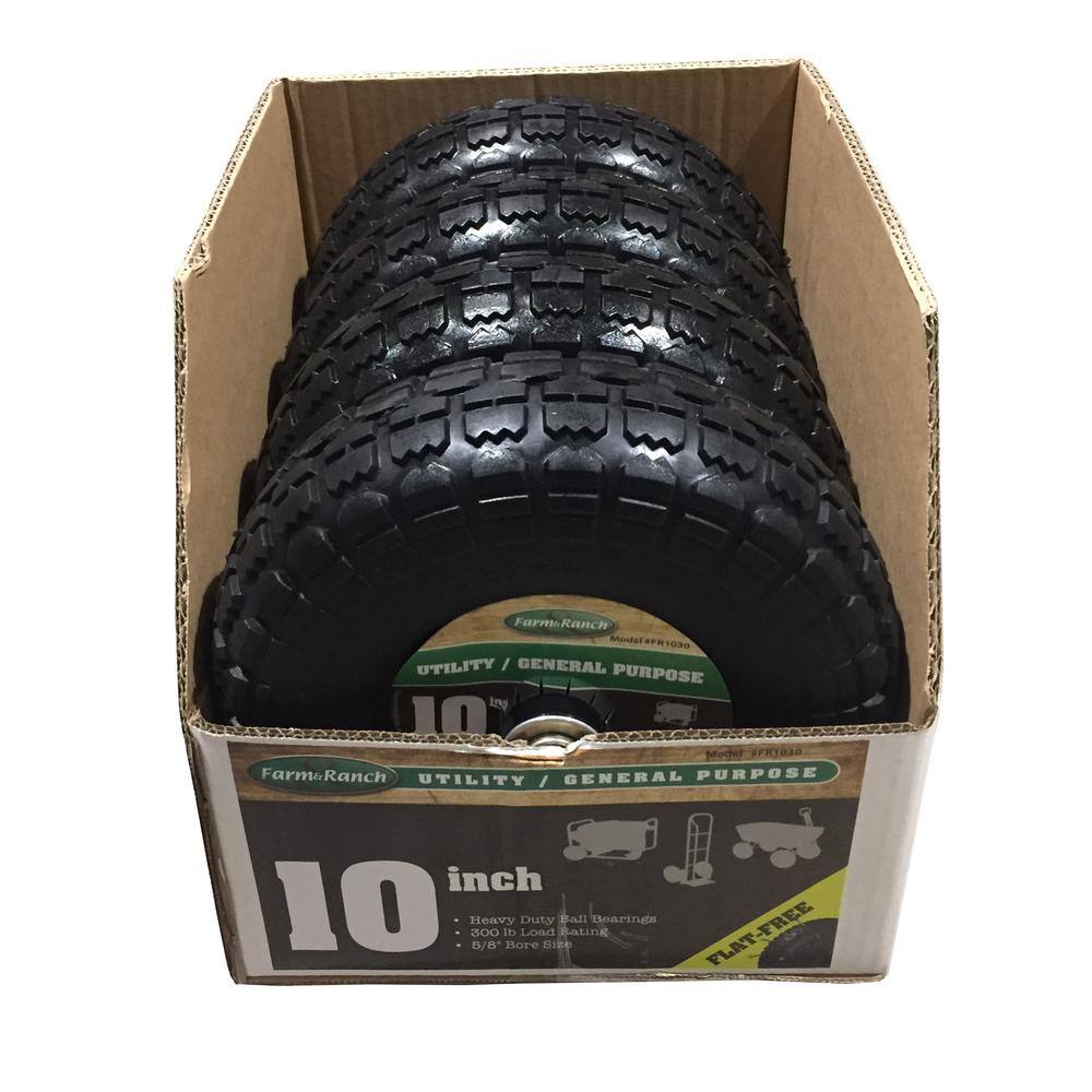 Farm and Ranch 10 in. No Flat Tire (4-Pack) FR1030