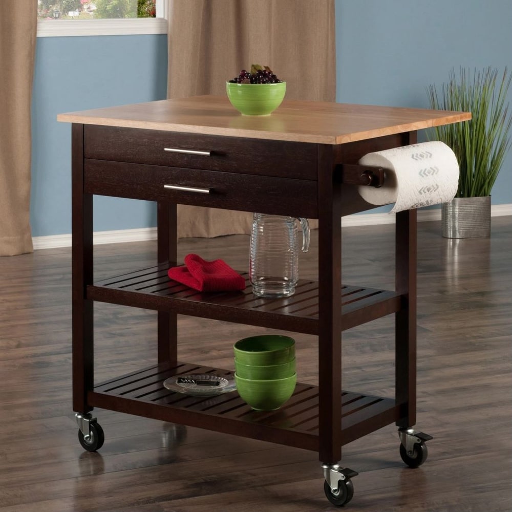 Modern Kitchen Cart  Drop Leaf