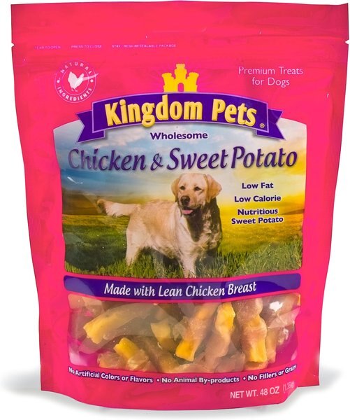 Kingdom Pets Chicken and Sweet Potato Jerky Twists Dog Treats