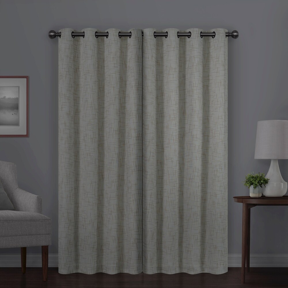 Eclipse Gemini Blackout Window Curtain Panel