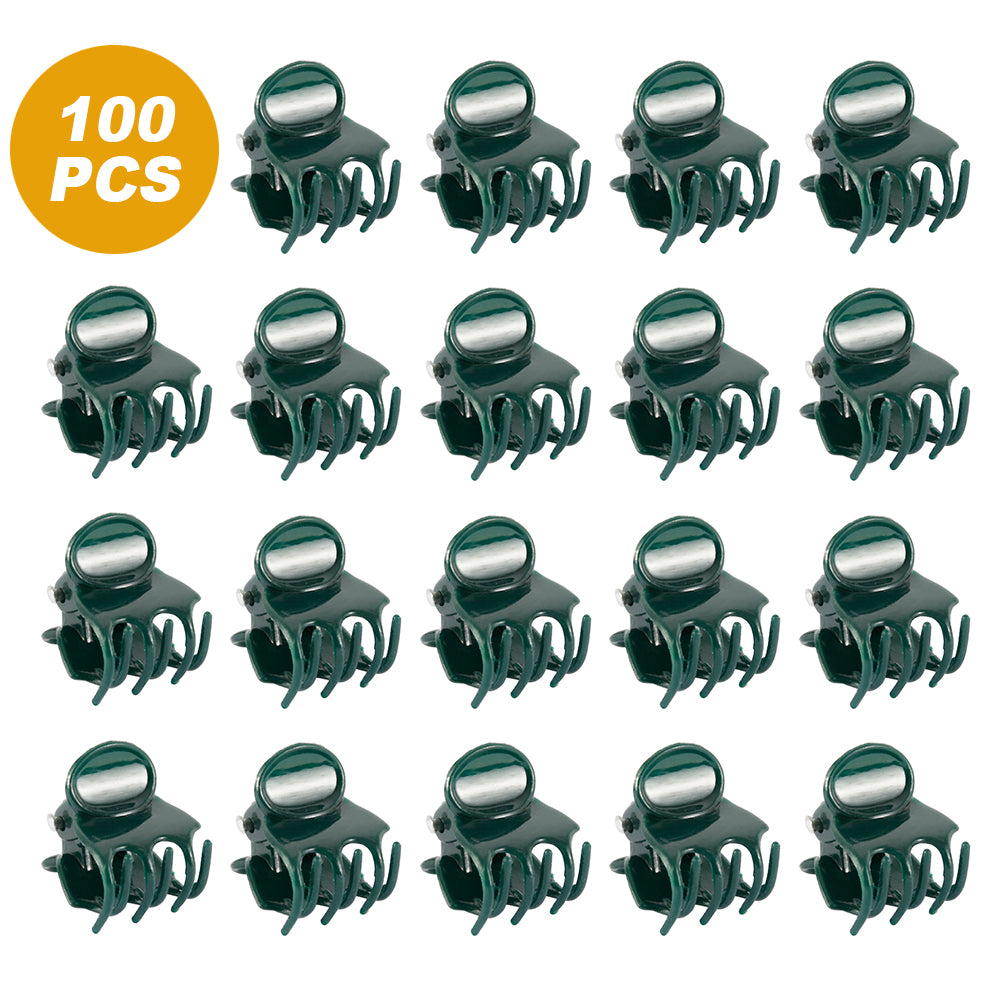 Willstar 100PCS Plant Support Clips Garden Ulable Orchid Stem Clips Flower Spike Clips