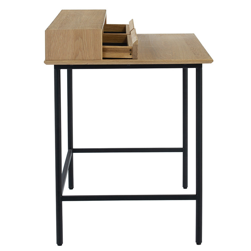 DOVER Study Desk 120cm - Natural & Black