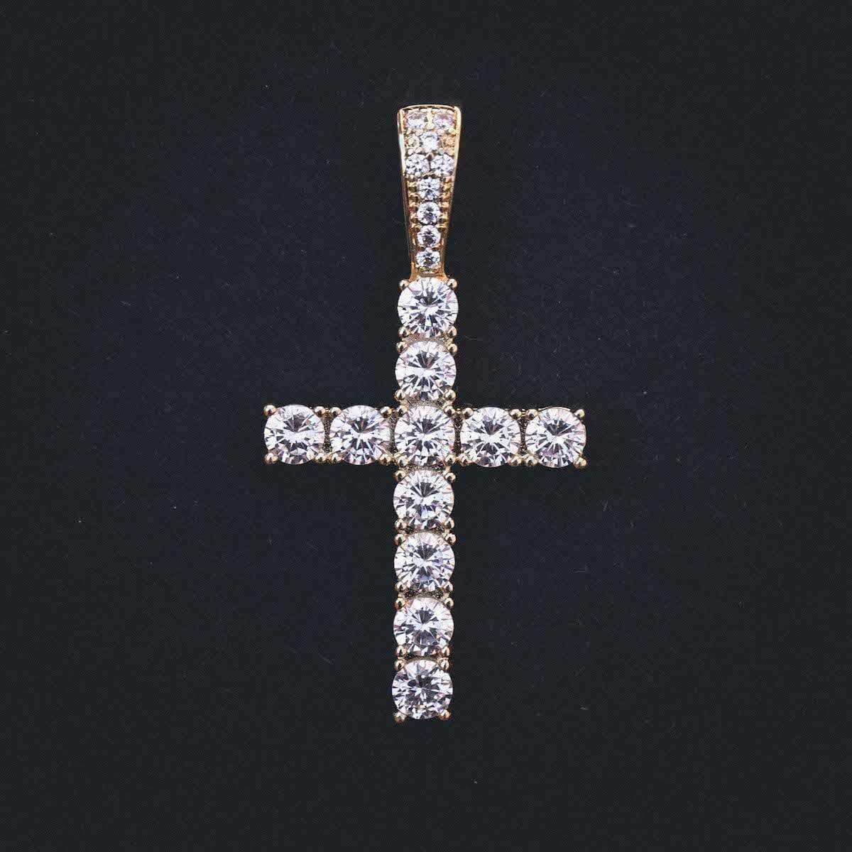 Diamond Cross in Yellow Gold