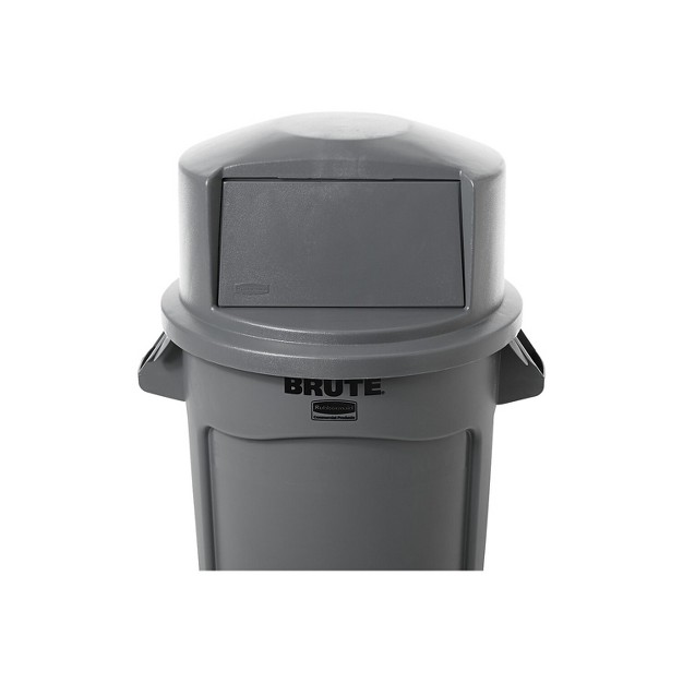 Rubbermaid Commercial Brute Dome Top Swing Door Lid For 32 Gallon Waste Containers Plastic Gray