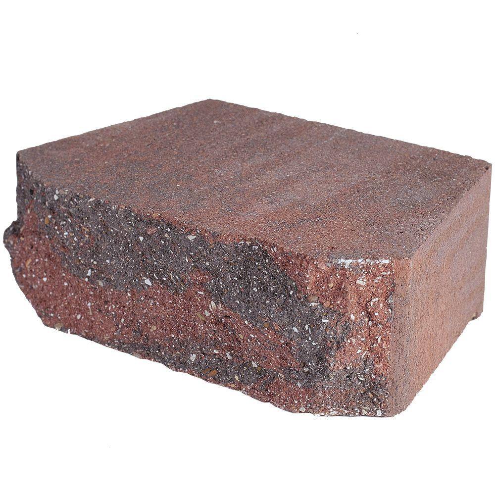 Pavestone 4 in. x 11.75 in. x 6.75 in. Oaks Blend Concrete Retaining Wall Block (144 Pcs.  46.5 sq. ft.  Pallet) 81188