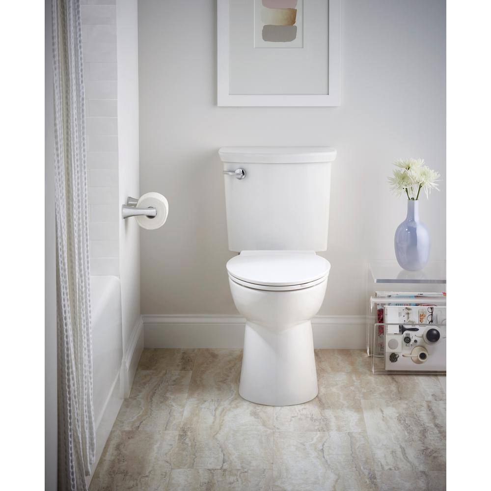 American Standard Vormax UHET Tall Height 2-Piece 1.0 GPF Single Flush Elongated Toilet in White Seat Not Included 238AA114.020