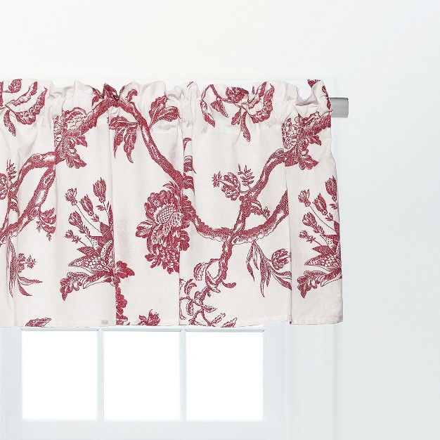 C amp f Home Arcadia Red Valance Collection