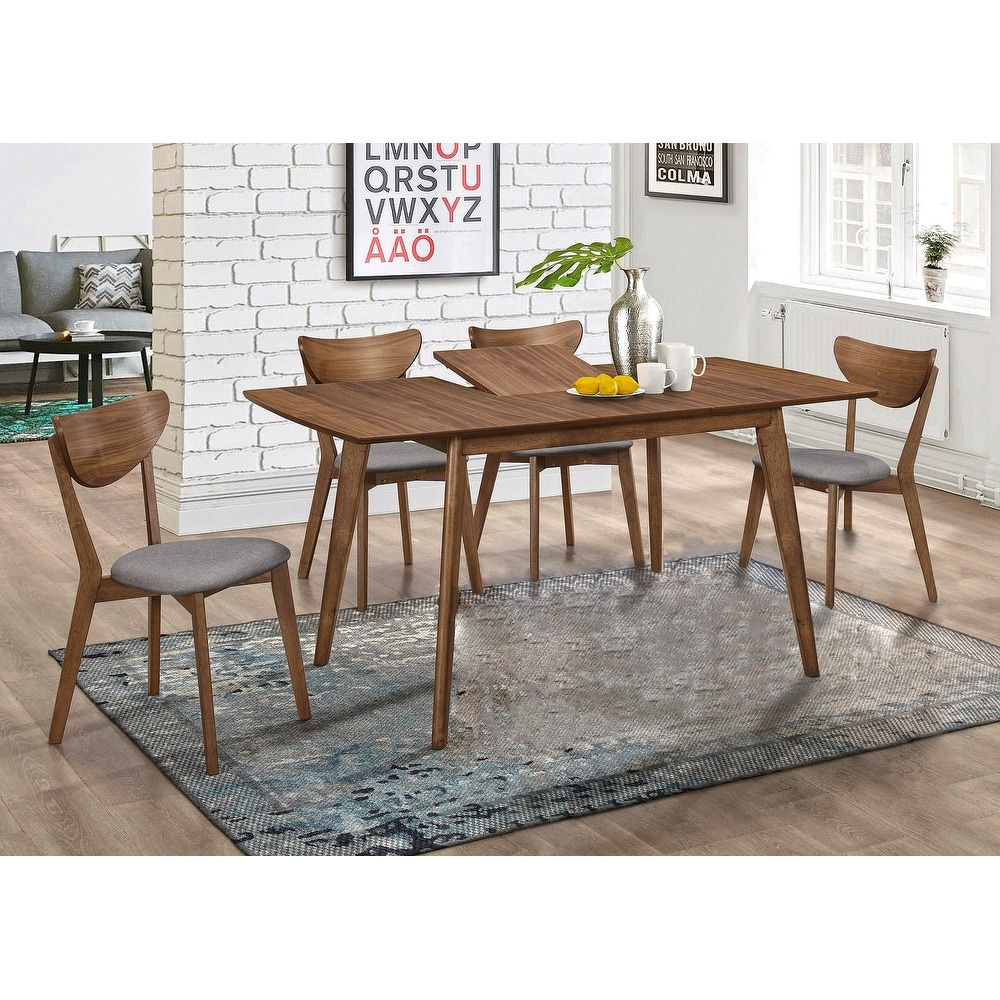 Yemina Butterfly Leaf Wooden Dining Set