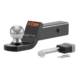 CURT 7500 lbs. 2 in. Drop Trailer Hitch Ball Mount Draw Bar Towing Starter Kit with 2 in. Ball (2 in. Shank) 45141