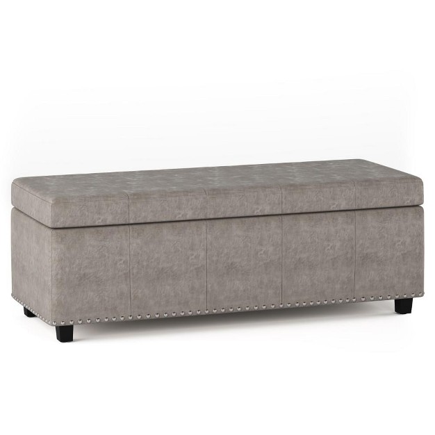 Simplihome Large Storage Ottoman Bench Kingsley