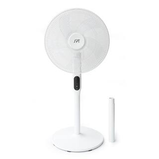 SPT 51 in. Oscillating Pedestal Fan with Remote and Timer in White SF-16D48WB