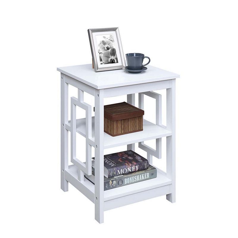 Convenience Concepts Town Square End Table with Shelves