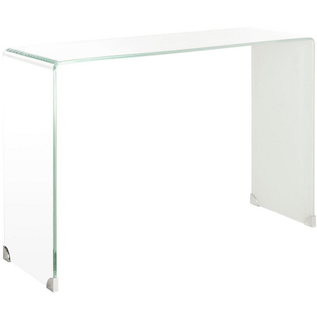 Crysta Ombre Glass Console Table Safavieh