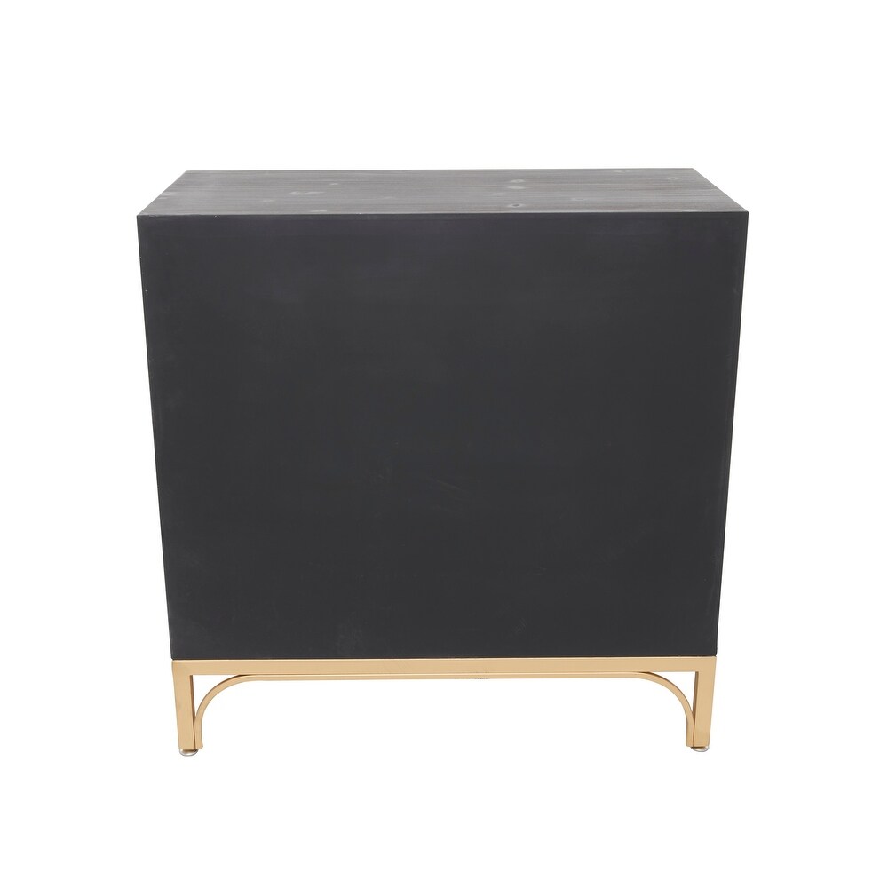 Black Wood Contemporary Cabinet   32 x 16 x 32