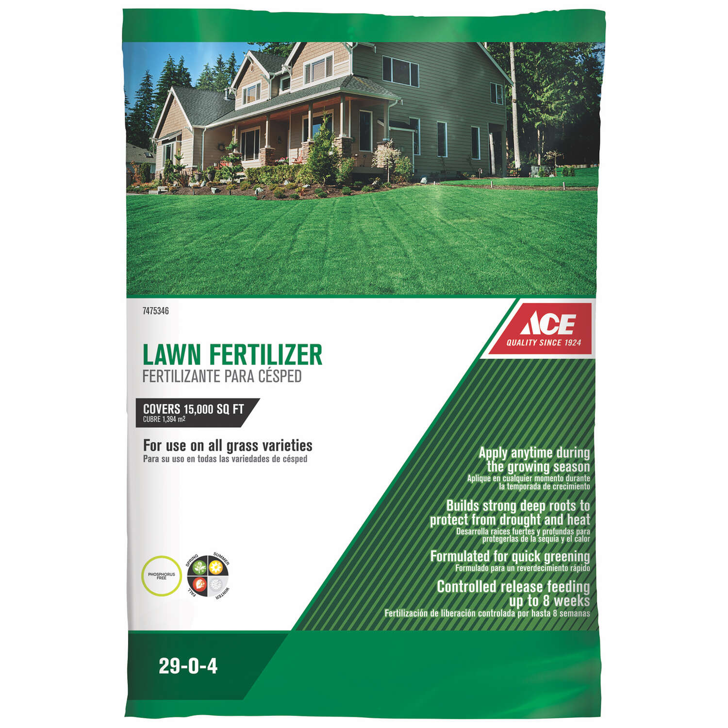 Ace 4 Step Annual Program Lawn Fertilizer For All Grasses 15000 sq ft