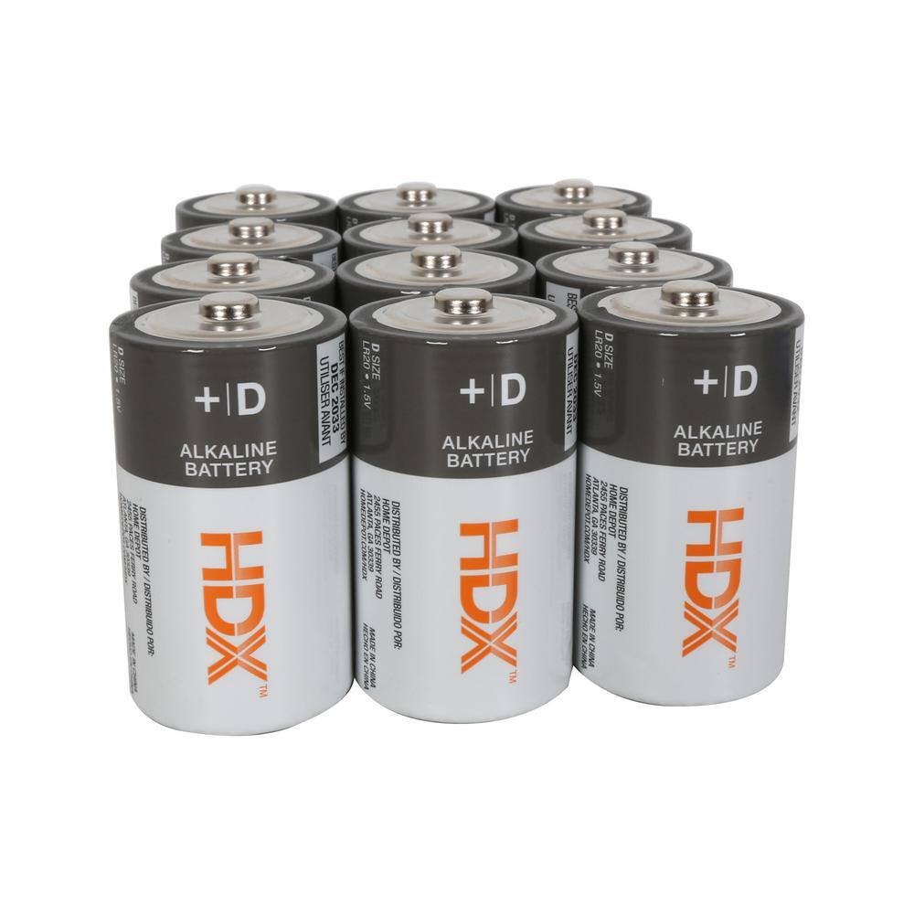 HDX D Alkaline Battery (12-Pack) 7111-12PDQ