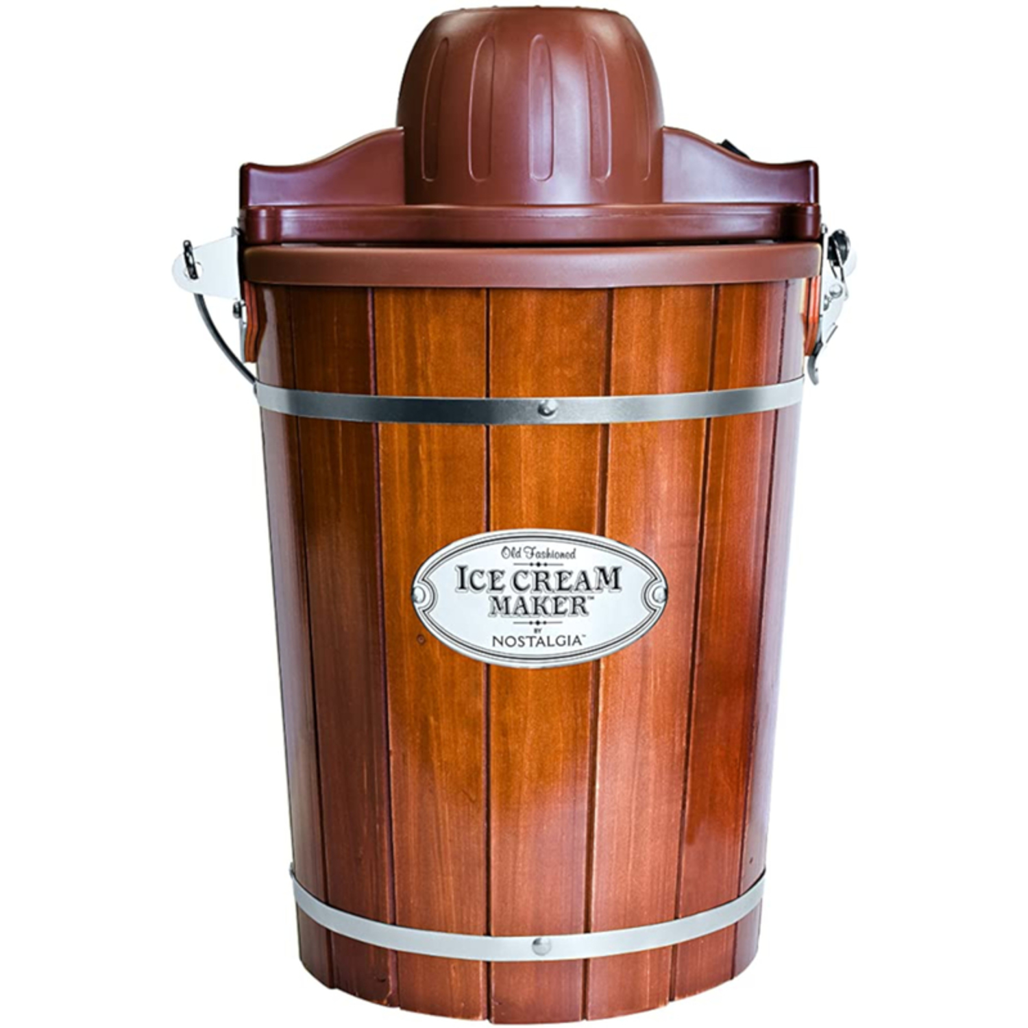 Nostalgia Brown 6 qt Ice Cream Maker 20 in. H X 12.25 in. W X 15 in. L