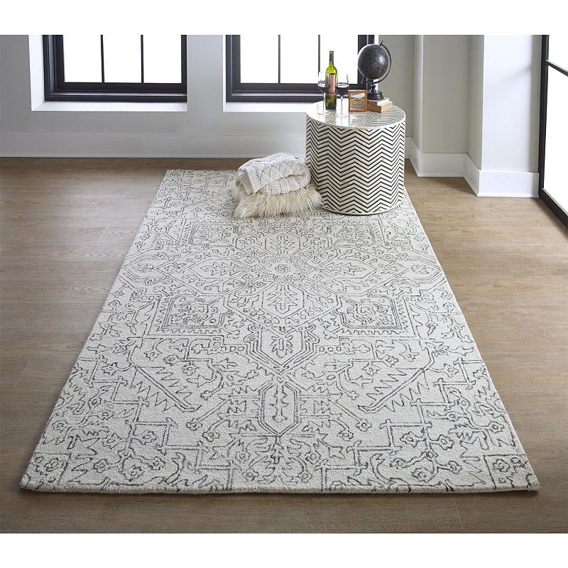 Weave and Wander Natal Beige Ornamental Area Rug