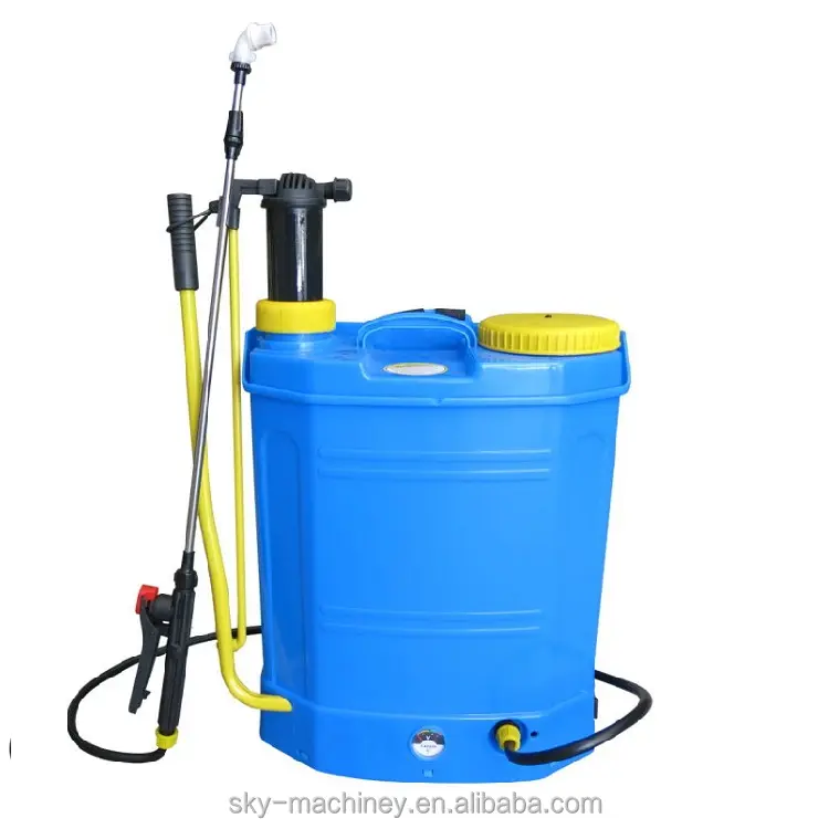 16l battery and manual 2 in 1 agricultural spray pump portable electric power sprayer