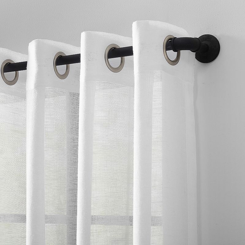 Archaeo Slub Textured Linen Blend Grommet Curtain Panel