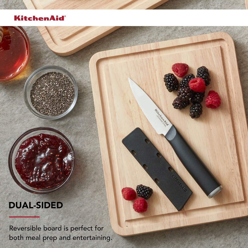 KitchenAid Classic Wood Cutting Board  8x10 Inch  Natural   8x10 Inch