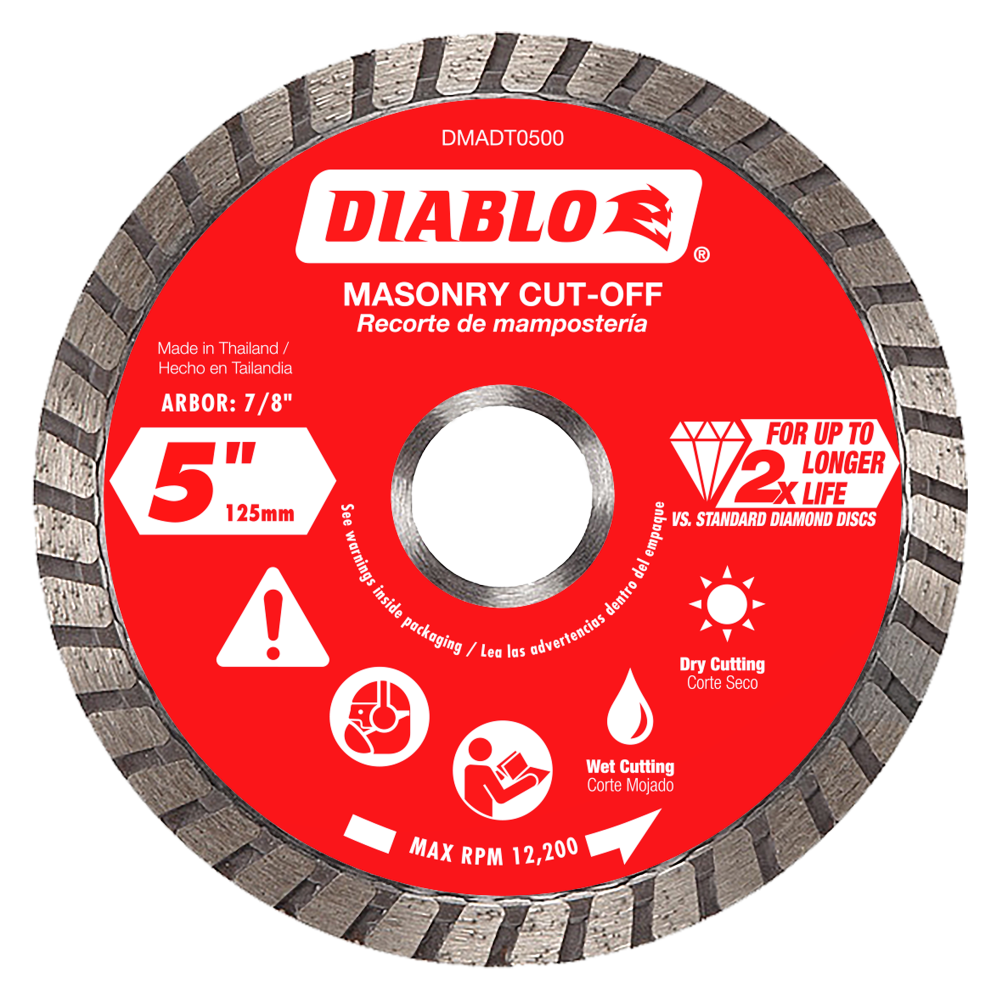 Diablo 5 Diamond Turbo Cut Off Discs Masonry