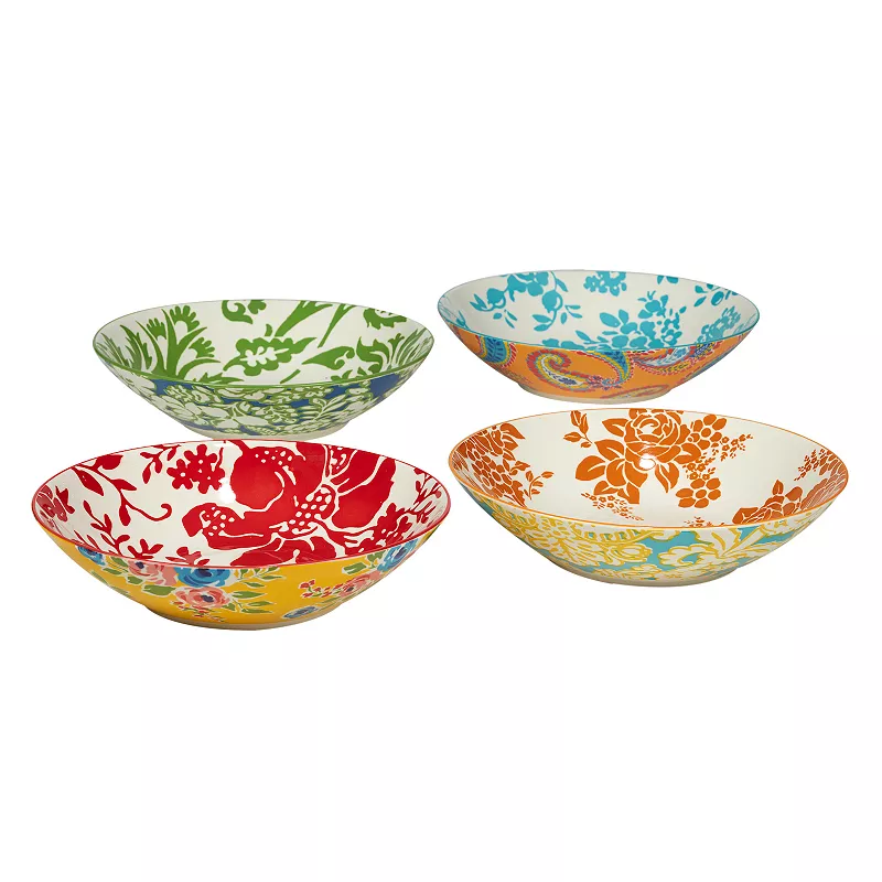 Certified International Damask Floral 4-pc. Soup Bowl Set